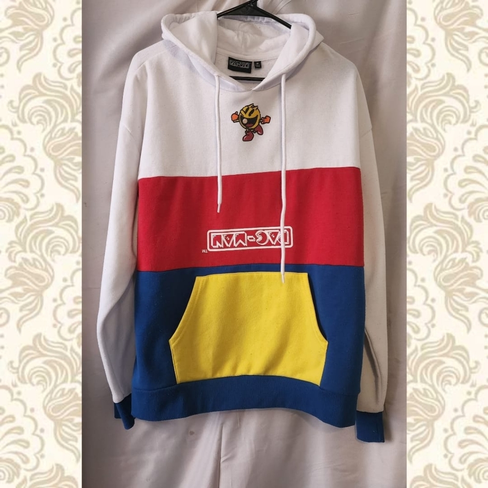 Pac-Man Color Block Fleece Hoodie
